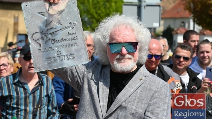 Jan Błędowski odcisnął dłoń w Alei Gwiazd Bluesa w Sławie! (VIDEO)