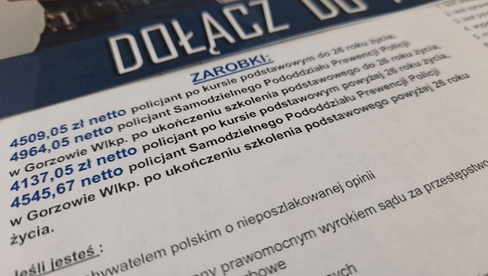 Wschowa policja prowadzi otwarty nabór