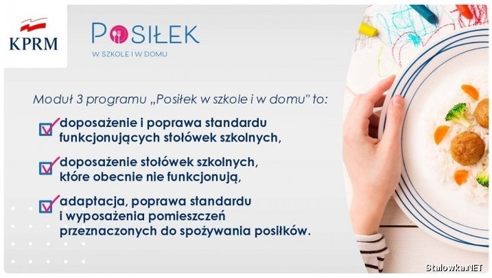- doposaży stołówki szkolne