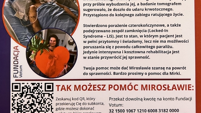 Pomóż Mirosławie Włodarczak ze Wschowy