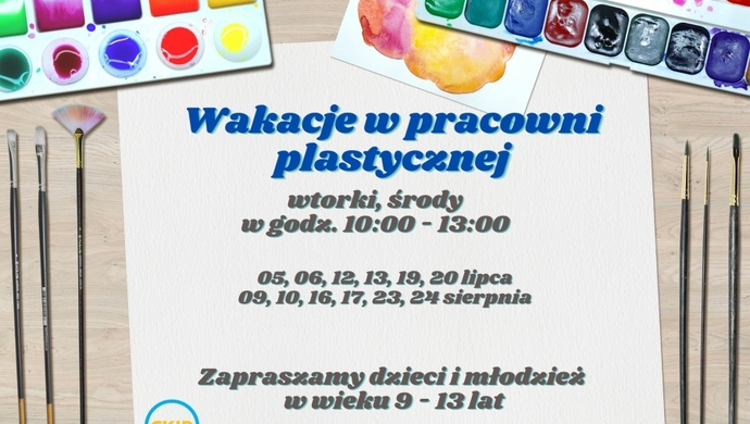 Wakacje w pracowni plastycznej CKiR!