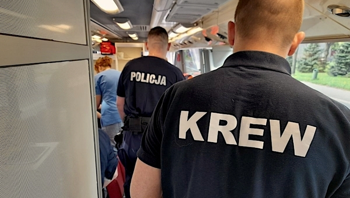 Zbiórka krwi z KPP Wschowa
