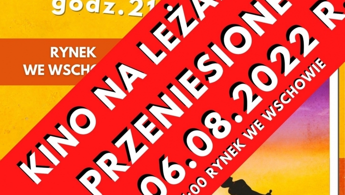 Kino na leżakach we Wschowie przeniesione!