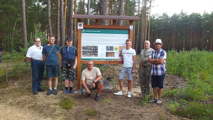 Kurhany na brzegu Jeziora Sławskiego
