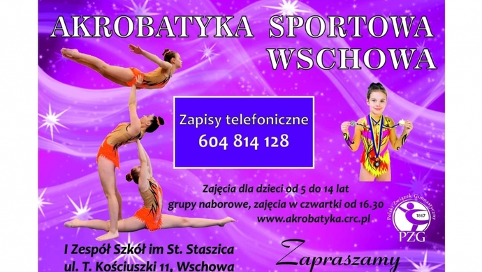 Akrobatyka sportowa we Wschowie. Ruszyły zapisy
