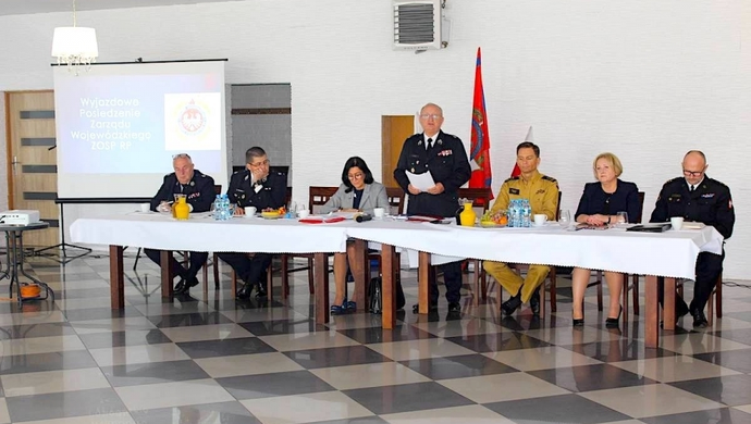 Posiedzenie Zarządu Wojewódzkiego ZOSP RP woj. lubuskiego w gminie Szlichtyngowa