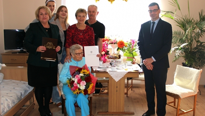 Jubileusz 100-lecia urodzin mieszkanki Gminy Szlichtyngowa