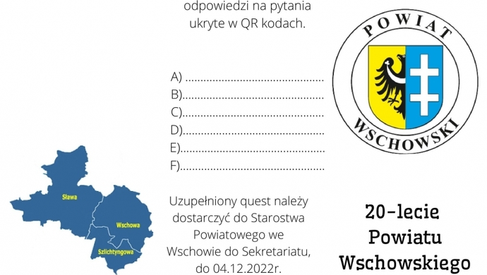 Quest z okazji 20-lecia Powiatu Wschowskiego
