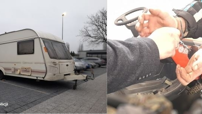 Wschowscy policjanci odzyskali skradzioną przyczepę kempingową
