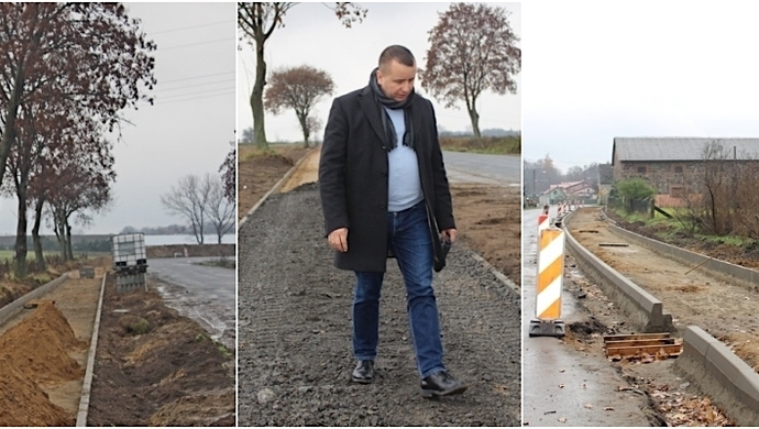 wraz z budową ścieżki rowerowej