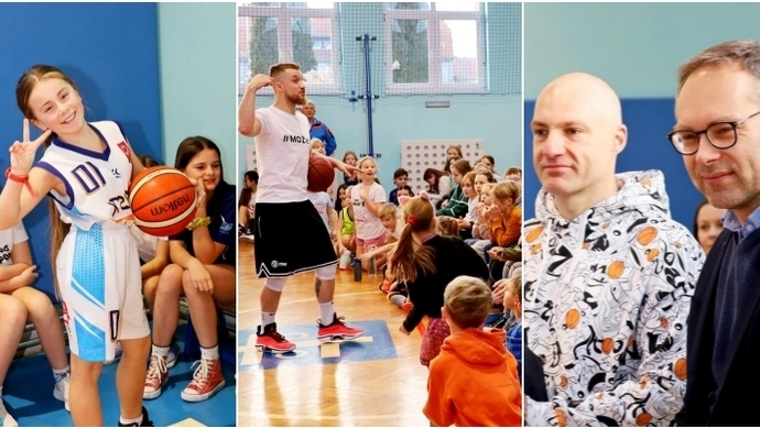 i przeprowadził wyjątkowy trening koszykówki (FOTO)