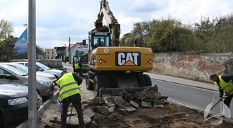 Przebudowa chodnika w Sławie