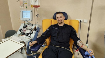 Policjant ze Sławy oddał szpik dla chorego dziecka