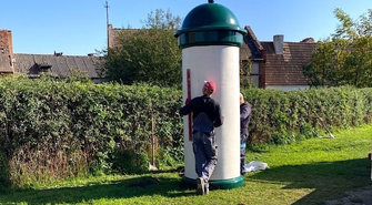 W Wyszanowie stanął słup ogłoszeniowy