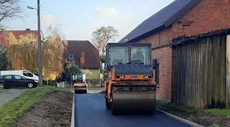 Postęp prac w ramach przebudowy drogi w Goli