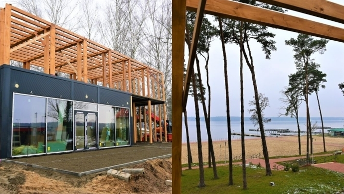 Nowe pawilony nad Jeziorem Sławskim gotowe już niebawem (FOTO)