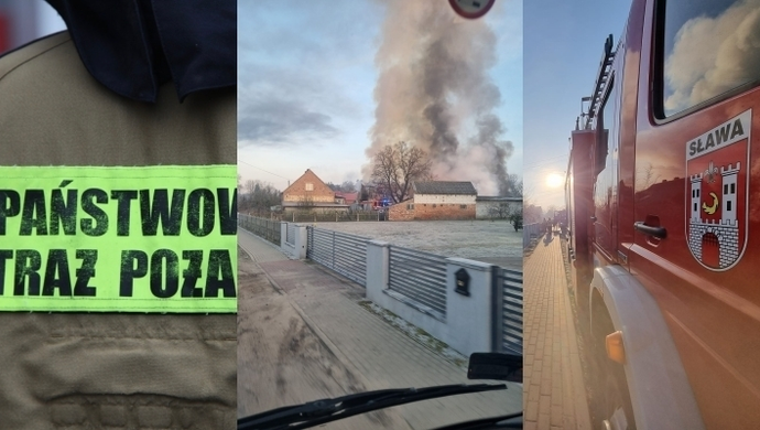 Pożar w Bagnie! Na miejscu 11 zastępów