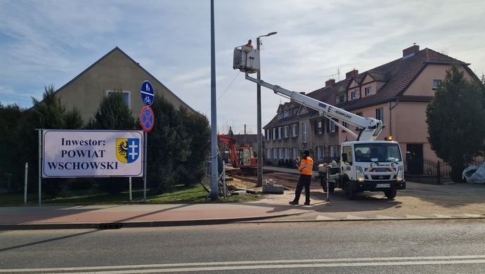 Trwa modernizacja ulicy Piłsudskiego we Wschowie (FOTO)