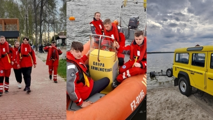 Dbają o bezpieczeństwo na Jeziorze Sławskim - WOPR Sława rozpoczął sezon (FOTO)