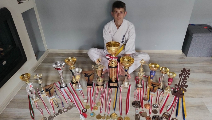 Łupice mają swojego medalistę! Wiktor Ramota z sukcesem na IX Międzynarodowym Turnieju Karate Kyokushin