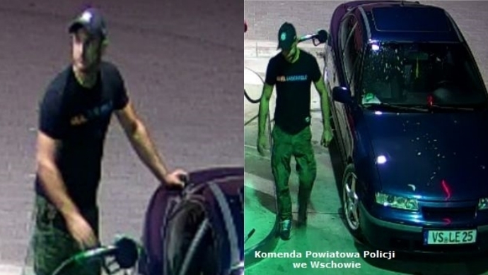 Rozpoznajesz tego mężczyznę? Zatankował paliwo i uciekł