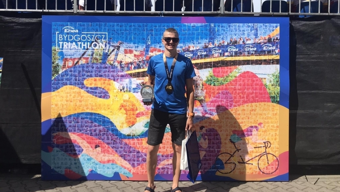 Sukces Kamila Kurpisza na zawodach Enea Bydgoszcz Triathlon (FOTO)