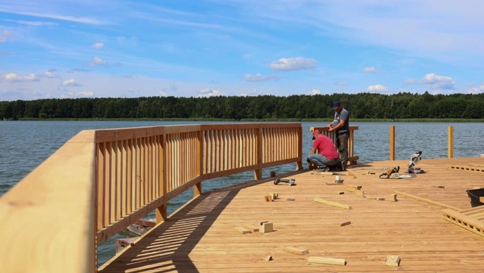 Pomost w Lginiu rośnie w oczach (FOTO)