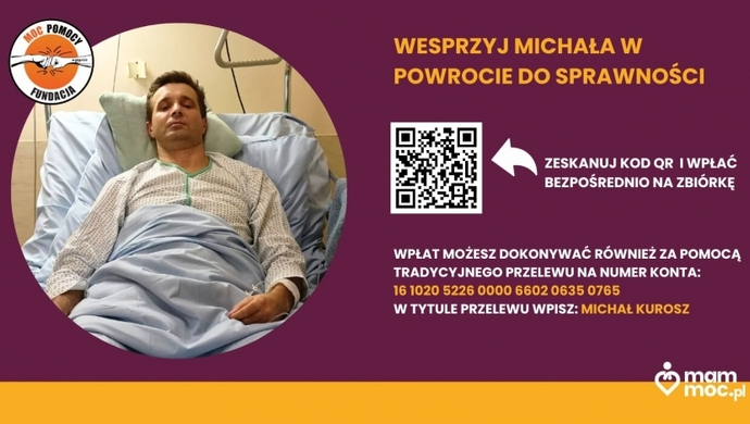 Powstała charytatywna grupa dla Michała Kurosza