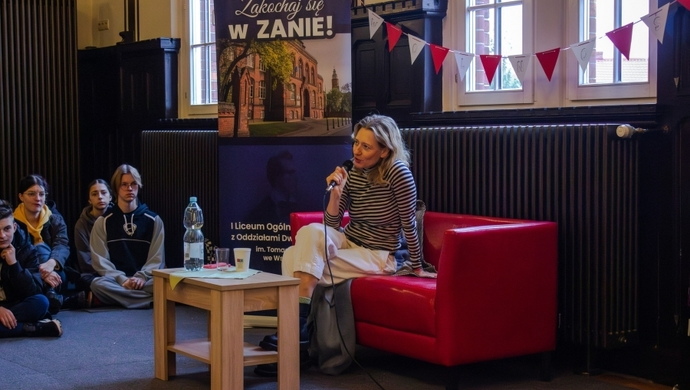 Magdalena Popławska we Wschowie. „Oczarowała licealistów”