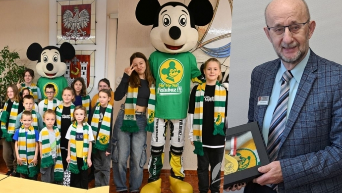 Falubazowe Mikołajki w Sławie. Dzieciaki odwiedziła Motomysz (FOTO)