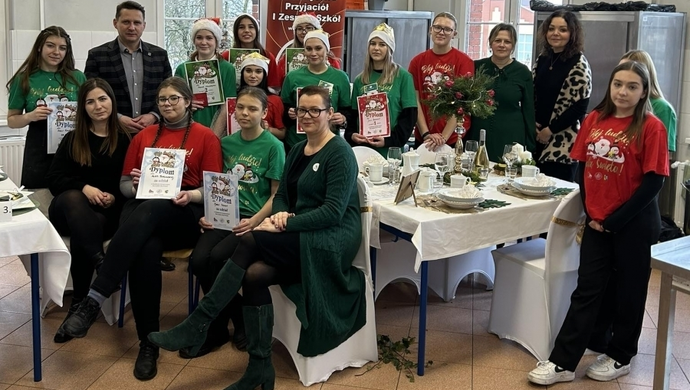 W I ZS odbył się konkurs kulinarny „Hej Ludzie Idą Święta”. Zwyciężyli uczniowie ze Sławy