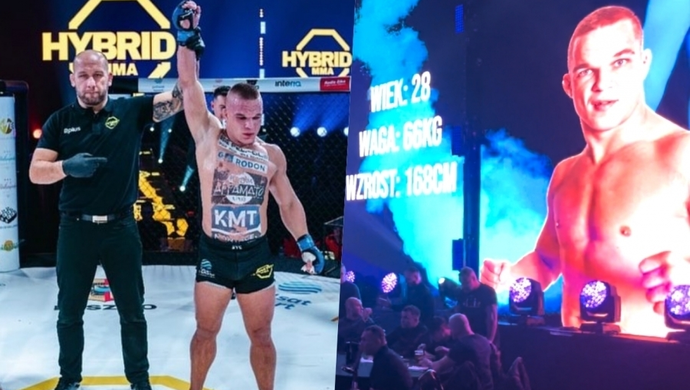 Jakub Syc zwyciężył na Hybrid MMA 2