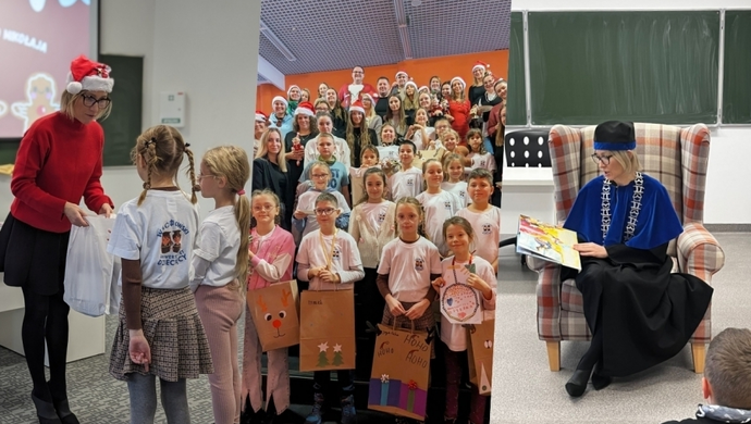 Studenci Wschowskiego Uniwersytetu Dziecięcego ze świąteczną wizytą w Lesznie (ZDJĘCIA)