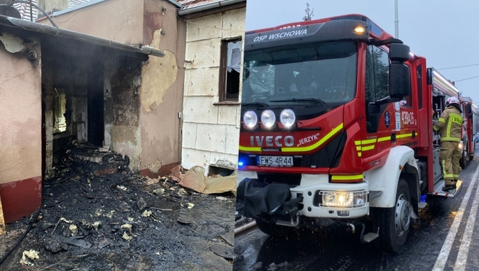 Tragedia w Wigilię. Pożar na ul. 55 Pułku Piechoty. Jedna osoba ranna