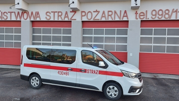 Renault Trafic trafił do KP PSP Wschowa. Posłuży zabezpieczaniu działań ratowniczo-gaśniczych