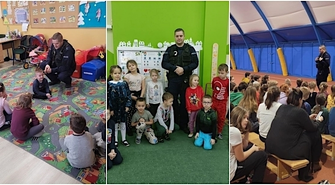 Policjanci spotkali się z dziećmi w ramach akcji „Bezpieczne Ferie 2023”