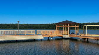 Budowa zespołu pomostów w Lginiu na ukończeniu! (FOTO)