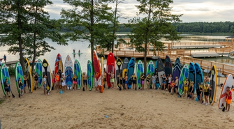 Aktywna Wschowa zorganizowała SUP CHALLENGE w Lginiu (FOTO) 