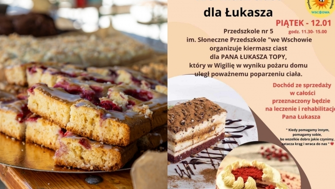 Słodkie wsparcie dla Łukasza Topy! Charytatywny kiermasz organizuje „Słoneczne Przedszkole” we Wschowie