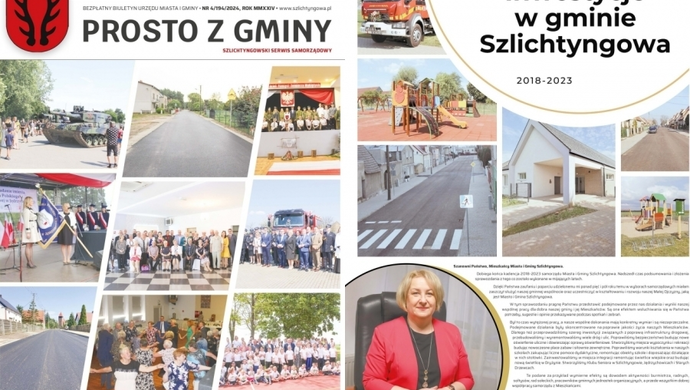Biuletyn „Prosto z Gminy”. Podsumowanie roku w Gminie Szlichtyngowa już dostępne