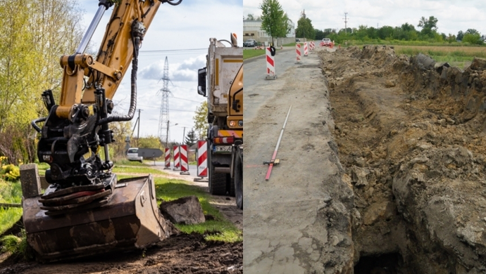 Trwa budowa nowego odcinka kanalizacji na ul. Towarowej. To inwestycja Spółki Komunalnej