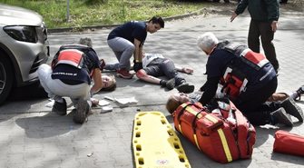 Dramatyczna sobota w Sławie. W mieście doszło do serii wypadków [ĆWICZENIA]