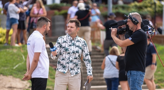 Plaża w Lginiu w centrum uwagi TVP