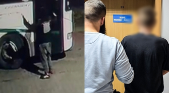 Kopnięciem wybił szybę autobusu. Policja ze Wschowy szybko go namierzyła [WIDEO]
