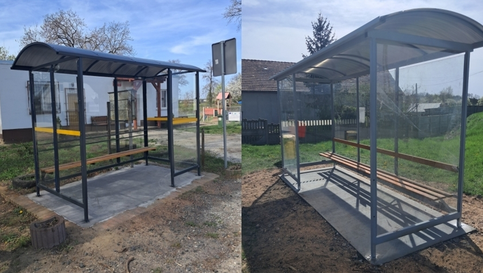 Nowe wiaty w Dryżynie i Małych Drzewcach