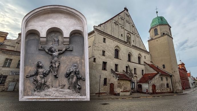 Zabytkowa płaskorzeźba na fasadzie Kripplein Christi zostanie odnowiona [ZDJĘCIA]