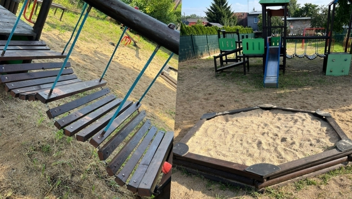 Plac zabaw przy Miodowej odnowiony. Dzieci mogą już korzystać z urządzeń