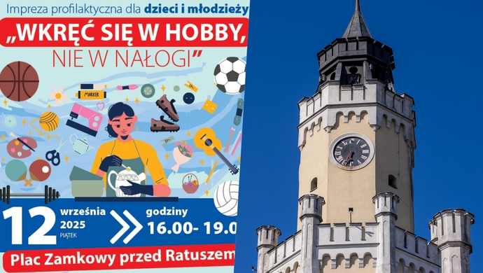 Hobby zamiast nałogów. Przed Ratuszem odbędzie się impreza profilaktyczną dla dzieci i młodzieży
