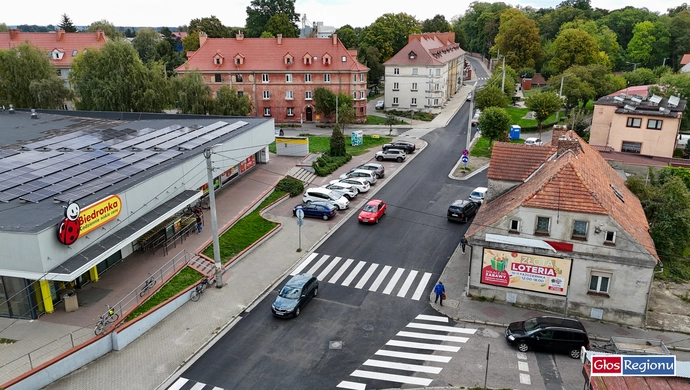 Plac Grunwaldu po przebudowie. Powiat Wschowski zakończył serię inwestycji drogowych