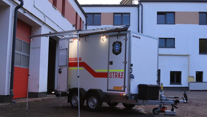 OSP Wschowa chwali się wielozadaniową przyczepą. Nowy sprzęt zyskali dzięki sponsorom
